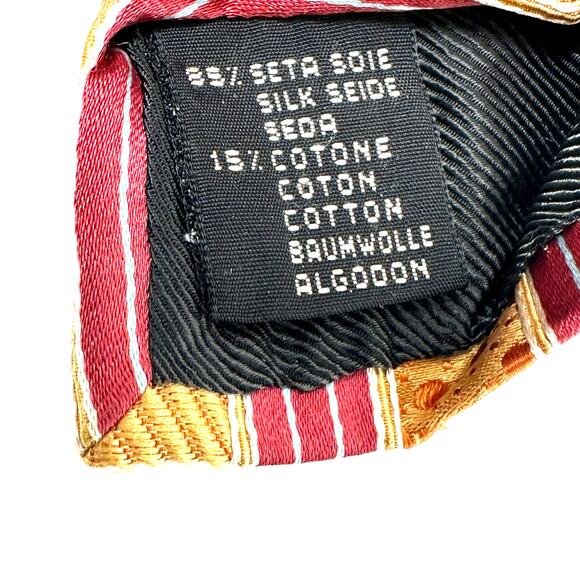 Ermenegildo Zegna Striped Silk Blend Tie - Picture 4 of 4